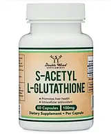 Double Wood S-Acetyl L-Glutathione / S-ацетил L-глутатион 100мг 60капс