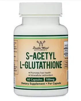 Double Wood S-Acetyl L-Glutathione/S-ацетил L-глутатіон 100 мг 60капс