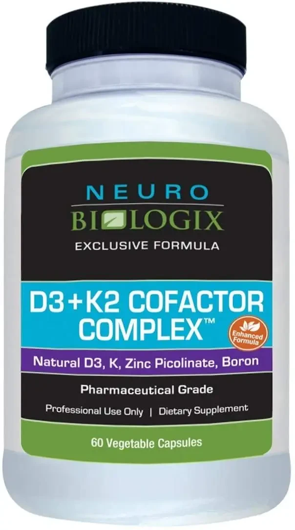 Neurobiologix Vitamin D3+K2 Cofactor Complex / Д3+К2 з кофакторами 60капс BX969, фото 1