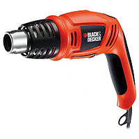 Строительный фен Black+Decker KX1693-QS 1.8 КВТ 560°С с аксессуарами и кейсом (Черно-оранжевый)