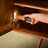 Викрутка акумуляторна BLACK&DECKER 3,6 В; 6-ГРАН 1/4", 180 об./хв BCF603C-QW (Чорно-жовтогарячий), фото 4