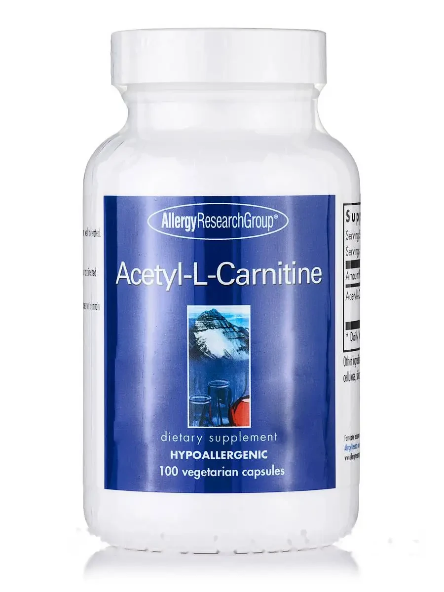 Acetyl-L-Carnitine 500 mg, 100 Vegetarian Capsules BX096, фото 1