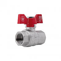 Кран кульковий SD Forte 1/2" ВР для води (бабочка) SF602W15