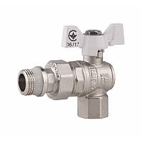 Кран кульковий "Американка" SD Forte 1/2" з антипротечкою кутів SF223W15