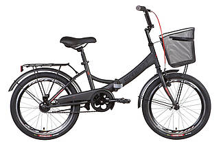 Велосипед 20" Formula SMART 2022 (темно-сірий з червоним (м)) (OPS-FR-20-081)
