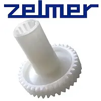 Шестерня с валом для мясорубок Zelmer D=30,5/81 H=61*17(78) Z=12кос/38кос 00793538 гриб
