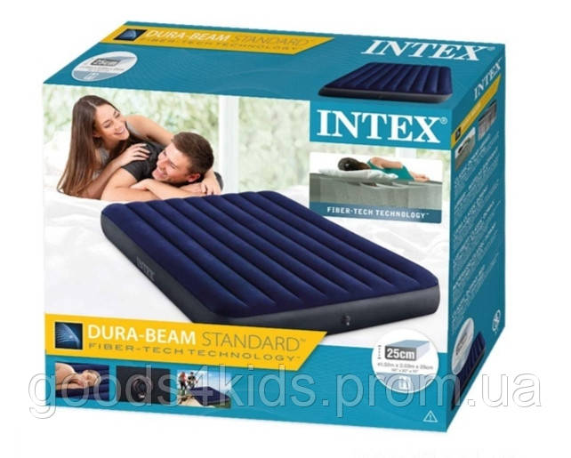 Матрац велюровий INTEX (152*203*25см)