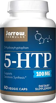 5-HTP (Гідрокситриптофан), 100 мг, Jarrow Formula, 60 вегетаріанських капсул