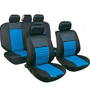 Чехлы авто сидений комплект черно-голубые Tango 24016/3 Milex Польша