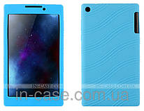 Силіконовий чохол для Lenovo Tab 2 A7-20 Blue + захисна плівка