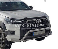 Защита переднего бампера Toyota Hilux 2020-... вариант 2