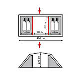 Намет з тамбуром Totem Hurone 4 (V2) TTT-025 двокімнатний чотиримісний (SHiz12918), фото 2