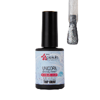 Фінішне покриття, райдужний без липкого шару Nails Molekula Top Coat Rubbbber Unicorn 12 мл