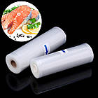 Пакети в рулоні для вакууматора 5 м х 15 см / Вакуумний рулон для вакуумного пакувальника та зберігання їжі, фото 6