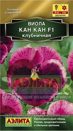 Насіння Віола Кан Кан F1 Полуничне 7 насіння Аеліта, фото 1
