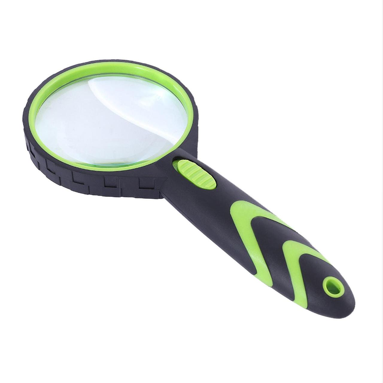 Лупа ручна Magnifier з LED-підсвіткою 75 мм 5X
