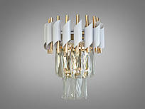 Кришталеве бра настінний світильник у стилі модерн Diasha 201202/250WH+S-gold