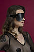 Маска на очі Feral Feelings - Blindfold Mask, натуральна шкіра, чорна, фото 2