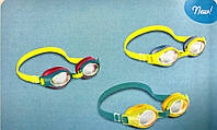 Очки для плавания детские, 3 цвета, регулируемый ремешок, 55611