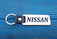Автомобильный брелок Nissan, брелок металлический Ниссан