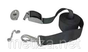 Стропа з карабіном, мочкой та пряжкою, арт. 88314230, нержавіюча сталь А4, 230мм, фото 1