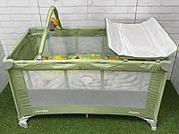 Детский манеж - кроватка пеленатор CARRELLO Molto CRL-11604 Cameo Green Красный монстрик