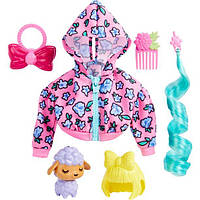 Одяг для ляльок Барбі Екстра з улюбленцем Barbie Extra Pet & Fashion Pack with Pet Lamb HDJ39