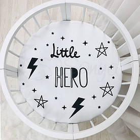 Простирадло дитяче на резинці Маленька Соня з печаткою Little Hero