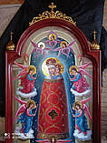 Ікона Божої Матері "Прибавлення розуму" 100*70 см писана, фото 5