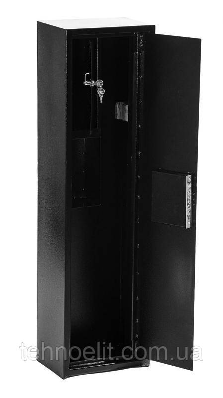 Оружейный металлический большой сейф шкаф для оружия ружей для охотников ЯОУ-1100 черный - фото 3 - id-p1605373293