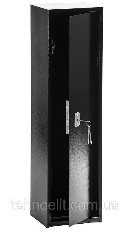 Оружейный металлический большой сейф шкаф для оружия ружей для охотников ЯОУ-1100 черный - фото 5 - id-p1605373293
