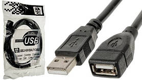 Кабель USB подовжувач 3m у тих. паковання