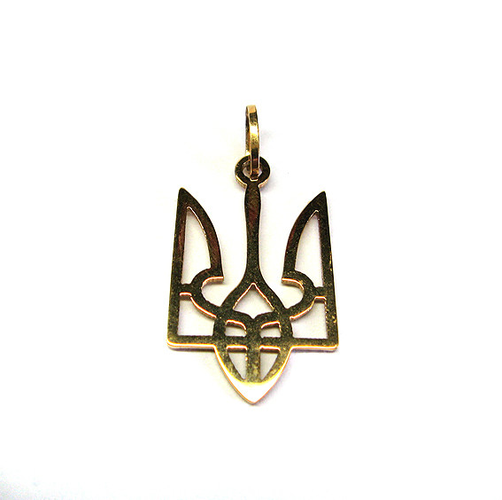 Кулон на шию Тризуб Україна, фото 1