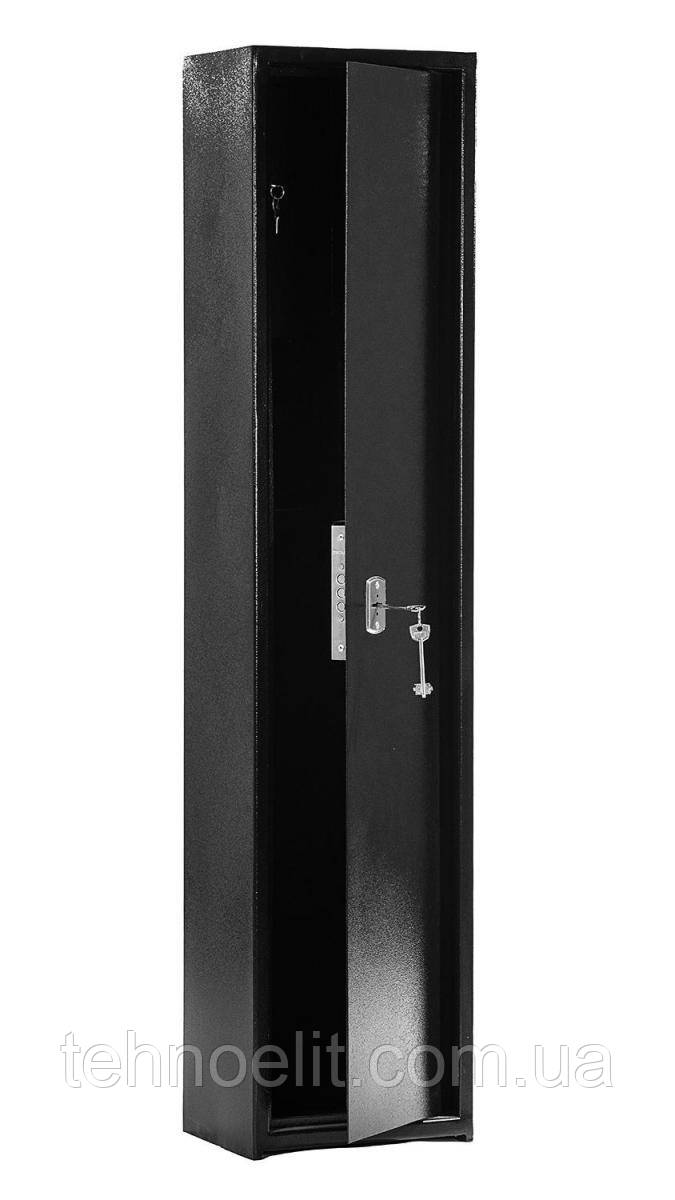Оружейный металлический большой сейф шкаф для оружия ружей для охотников ШОЕ-1250 черный - фото 5 - id-p1605378588