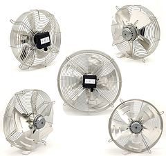 Осьові промислові нержавіючі вентилятори без фланця