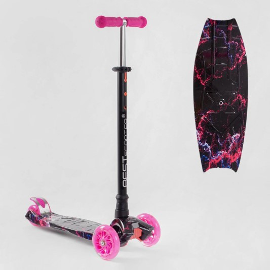 Самокат Best Scooter MAXI 779-2019 трубка керма алюмінієва, зі світними колесами
