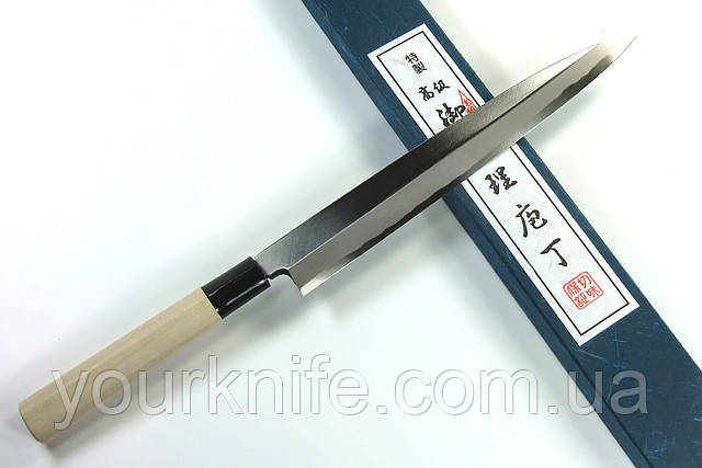 Купить нож кухонный японский Sakai Yoshiharu Aogami YANAGIBA Sashimi 240мм - фото 1 - id-p20258073