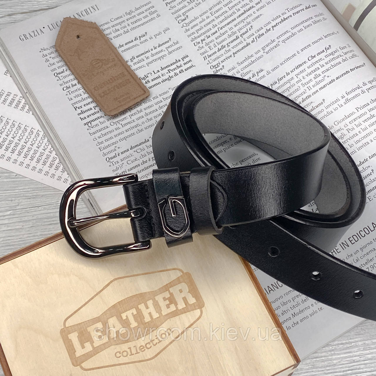 Жіночий шкіряний ремінь Leather Collection (7802)