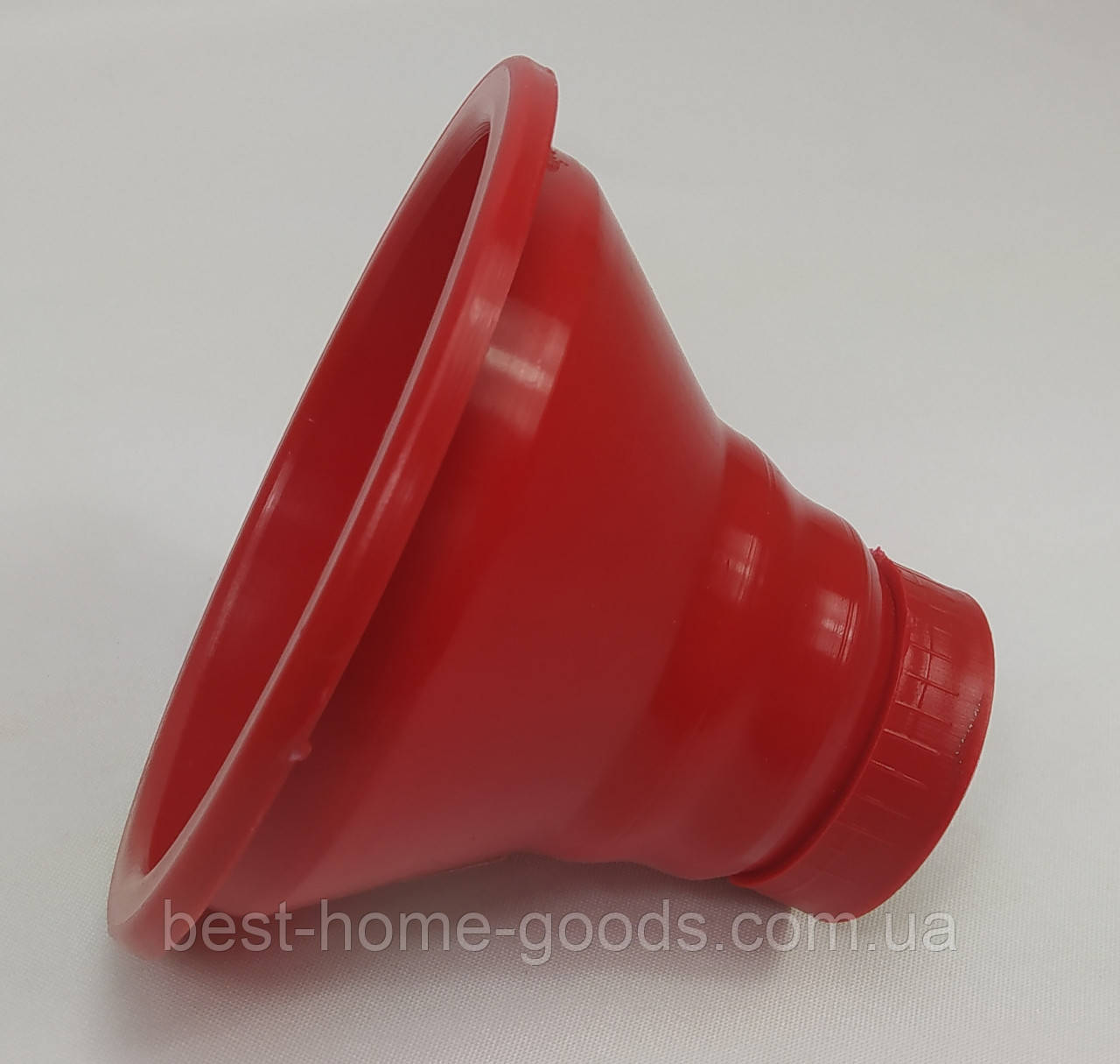 Воронка пластикова з широким горлом 150 мм | Лійка для наповнення банок з нержавіючою кришкою | Воронка для консервації з поліпроп, фото 1