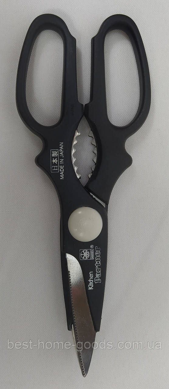 Кухонні ножиці з нержавіючої сталі з ергономічною ручкою, різні кольори, довжина 21 см, фото 1