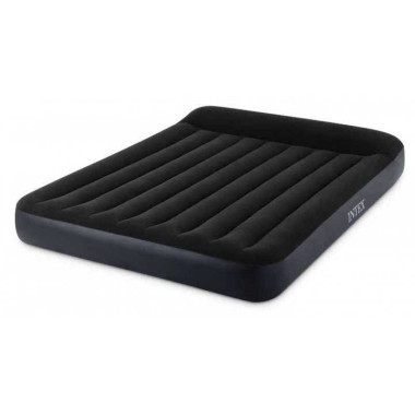 Intex Велюр Ліжко 64144 (2) з підголовником, розмір 183x203x25 см
