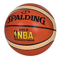 М'яч баскетбольний Spalding GOLD NBA No7, PU