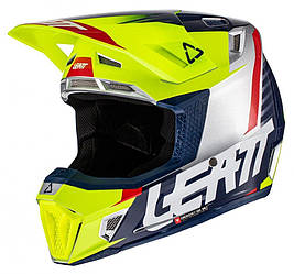 Мотошлем LEATT Helmet Moto 7.5 + Goggle [Lime], M