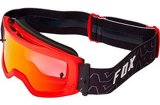 Дитячі мото окуляри FOX YTH MAIN II SPARK PERIL GOGGLE [Flo Red], Mirror Lens