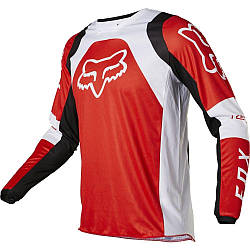 Дитяча мото джерсі FOX YTH 180 LUX JERSEY [Flo Red], YL