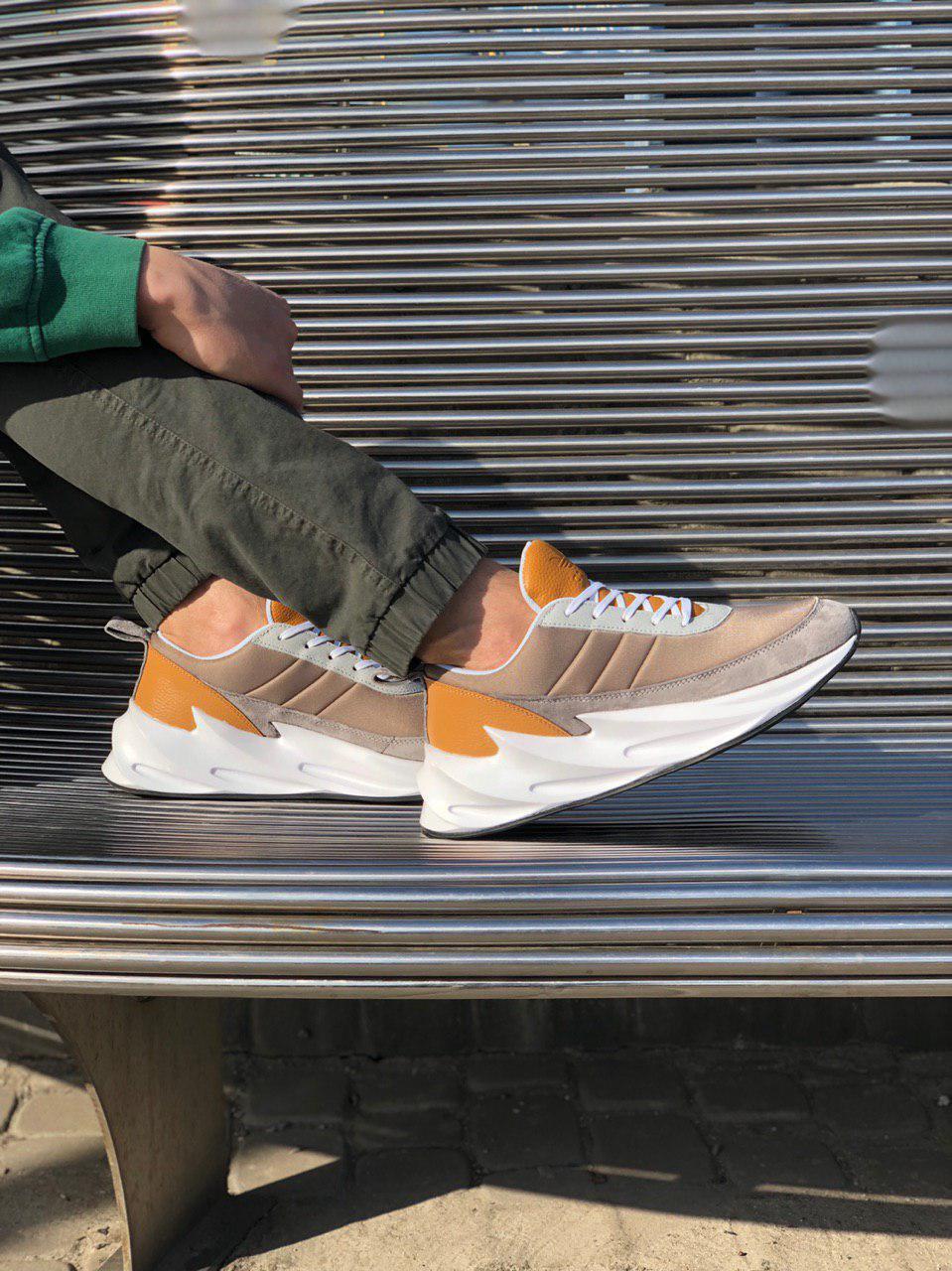 Кросівки чоловічі коричневі Adidas Shark (00407)
