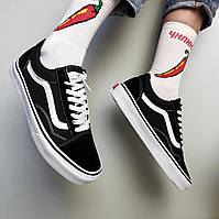 Молодежные черные кеды Vans Old Skool 36-45 р мужские, женские простые легкие кеды подростковые Ванс