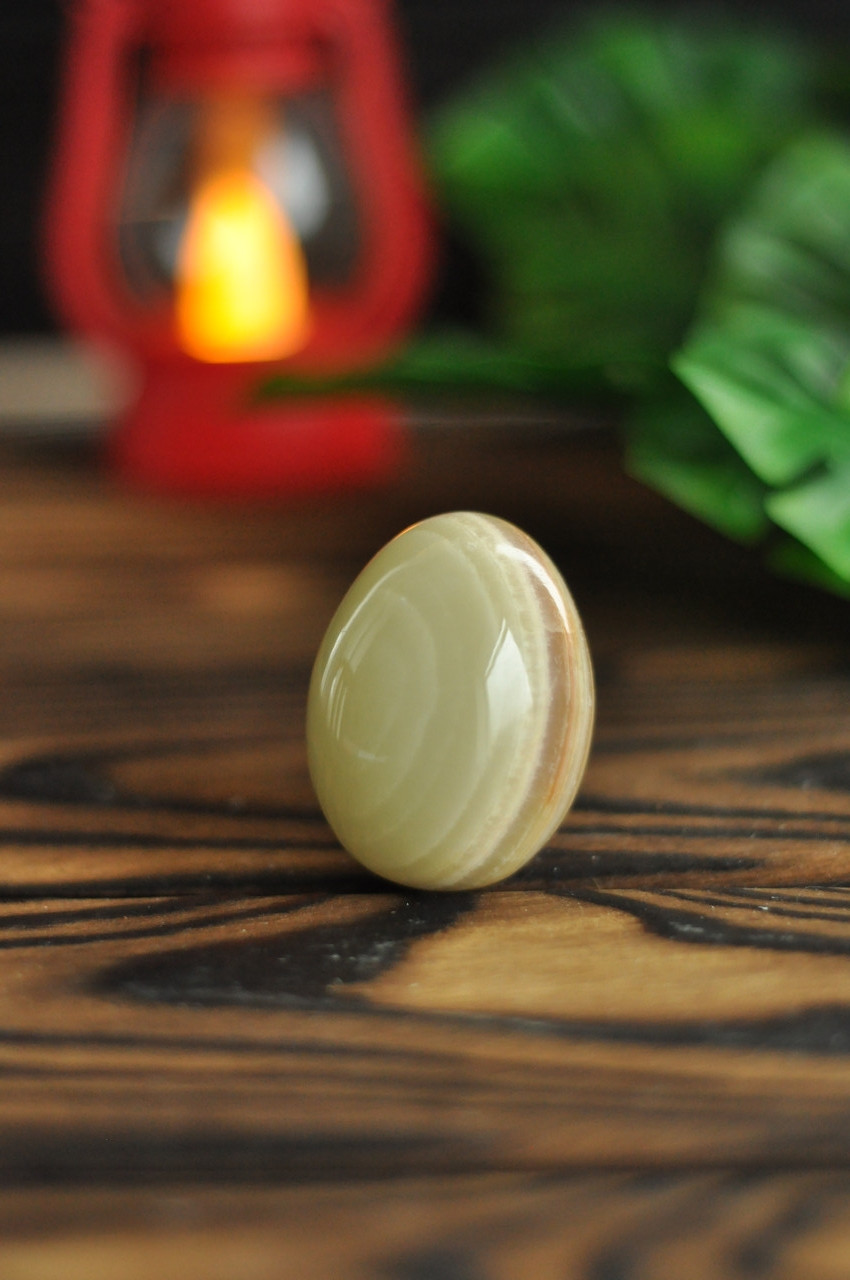 Яйце з натурального каменю онікс, 4,5 см