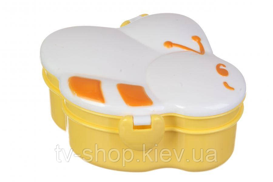 Ланч бокс з приладами Бджілка ,2 яруса, фото 1