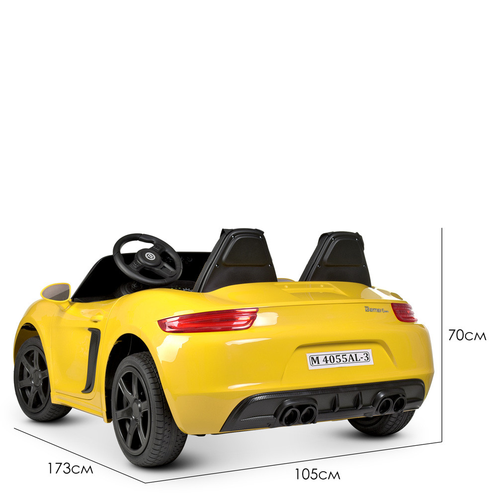 Электромобиль детский Porsche M 4055AL-6 с мощным 180W мотором, нагрузка 100 кг - фото 4 - id-p938819144